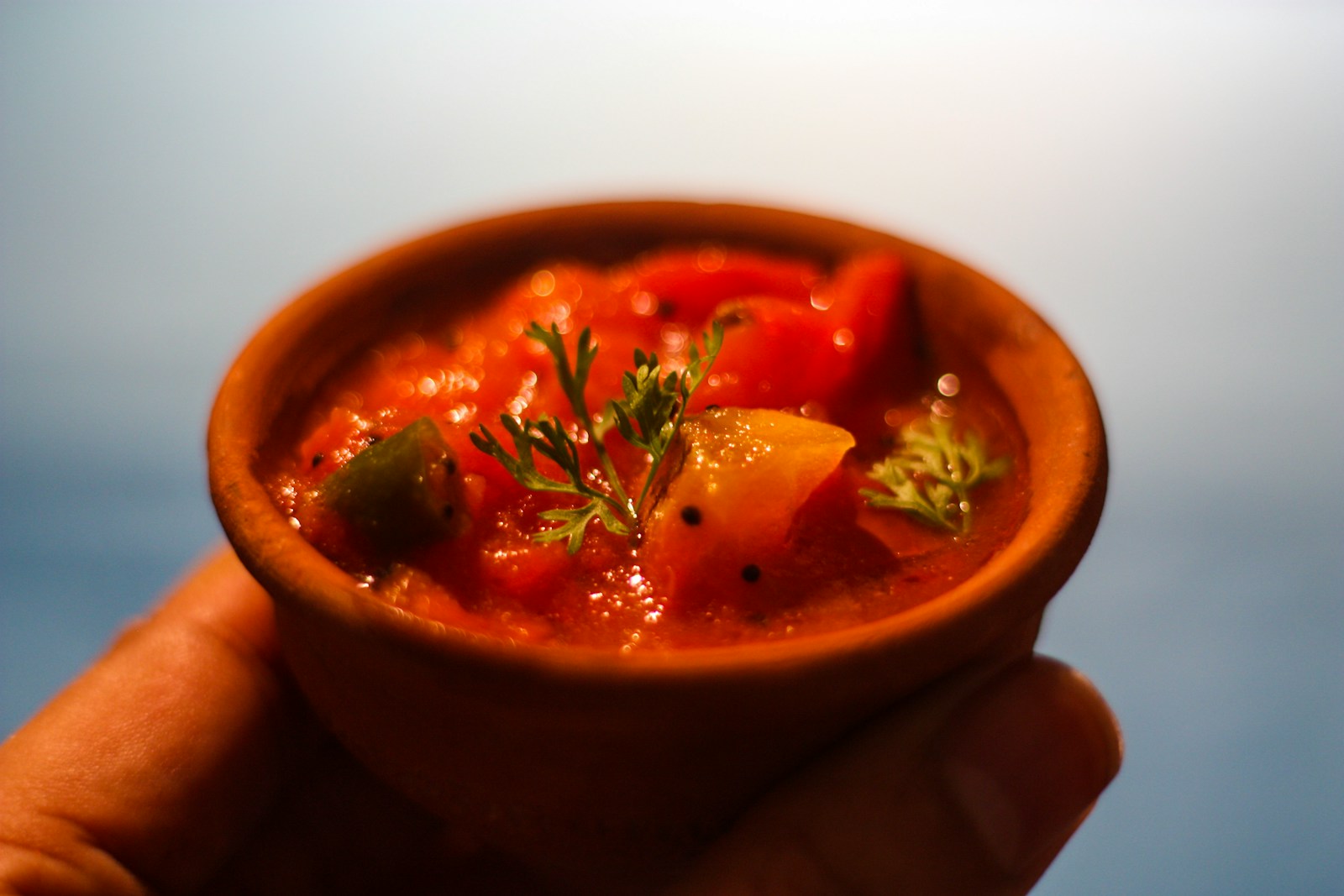 bowl with sauce